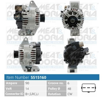 Alternátor MEAT & DORIA 5515160