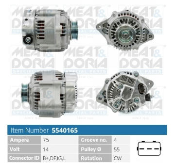 Alternátor MEAT & DORIA 5540165