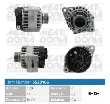 Alternátor MEAT & DORIA 5530166