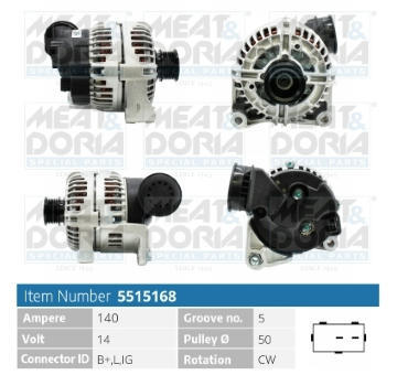 Alternátor MEAT & DORIA 5515168