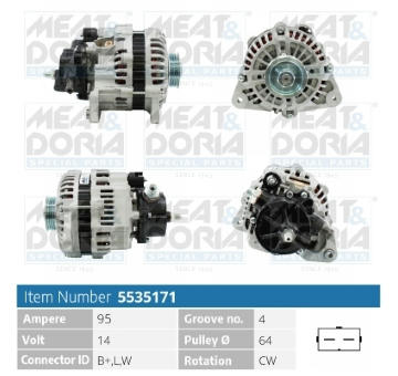 Alternátor MEAT & DORIA 5535171