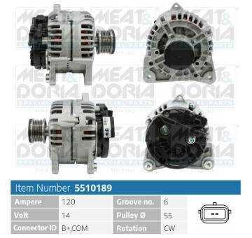 Alternátor MEAT & DORIA 5510189