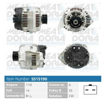 Alternátor MEAT & DORIA 5515190