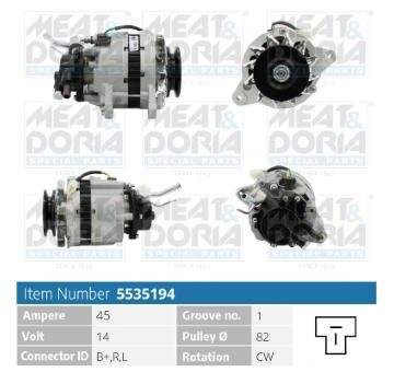 Alternátor MEAT & DORIA 5535194
