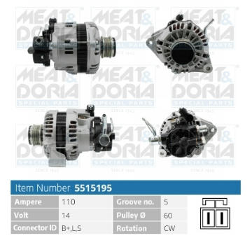 Alternátor MEAT & DORIA 5515195