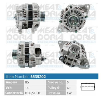 Alternátor MEAT & DORIA 5535202