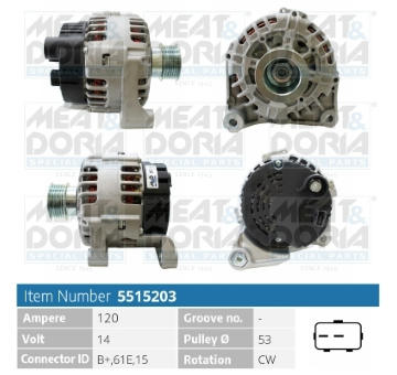 Alternátor MEAT & DORIA 5515203