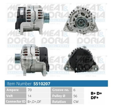 Alternátor MEAT & DORIA 5510207