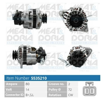 Alternátor MEAT & DORIA 5535210