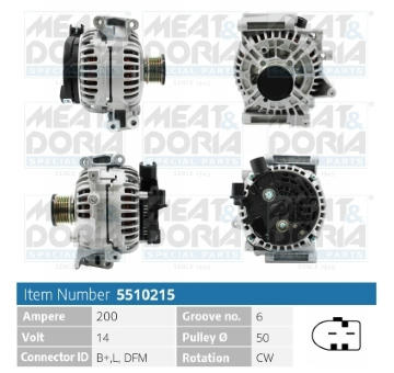Alternátor MEAT & DORIA 5510215