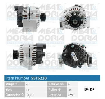 Alternátor MEAT & DORIA 5515220