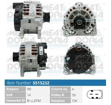 Alternátor MEAT & DORIA 5515232