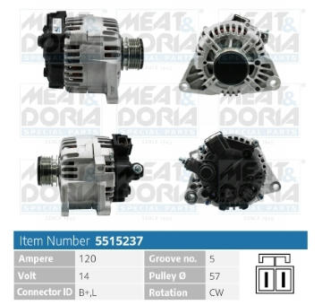 Alternátor MEAT & DORIA 5515237