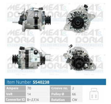 Alternátor MEAT & DORIA 5540238