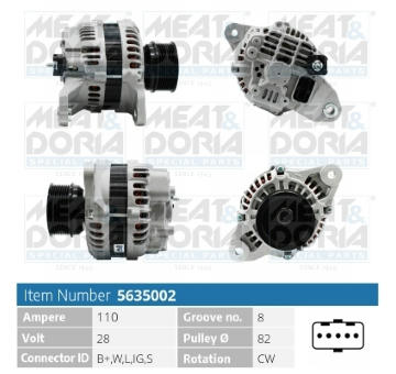 Alternátor MEAT & DORIA 5635002