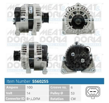 Alternátor MEAT & DORIA 5560255