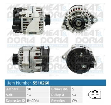 Alternátor MEAT & DORIA 5510260