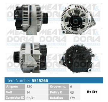 Alternátor MEAT & DORIA 5515266
