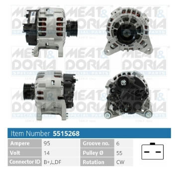 Alternátor MEAT & DORIA 5515268