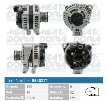 Alternátor MEAT & DORIA 5540271