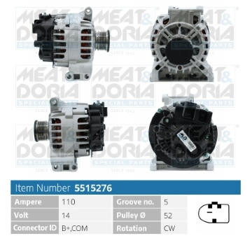 Alternátor MEAT & DORIA 5515276