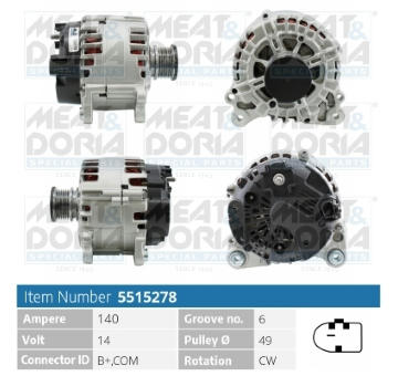 Alternátor MEAT & DORIA 5515278