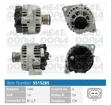Alternátor MEAT & DORIA 5515285