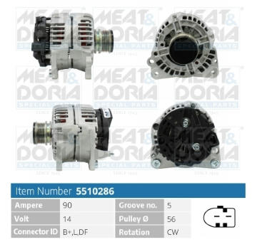 Alternátor MEAT & DORIA 5510286