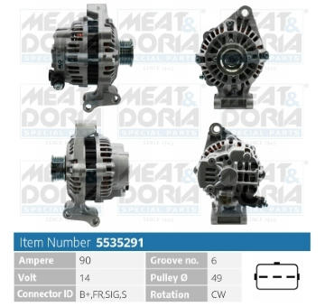 Alternátor MEAT & DORIA 5535291