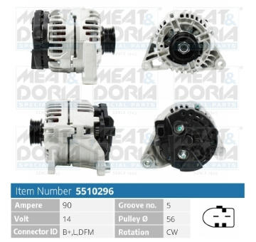 Alternátor MEAT & DORIA 5510296