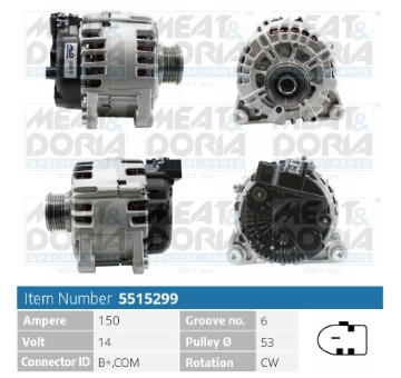 Alternátor MEAT & DORIA 5515299