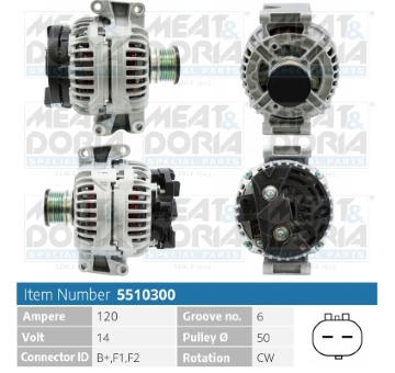 Alternátor MEAT & DORIA 5510300