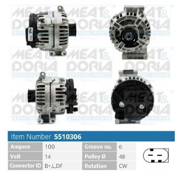 Alternátor MEAT & DORIA 5510306