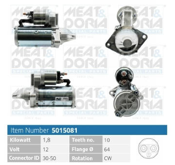 żtartér MEAT & DORIA 5015081