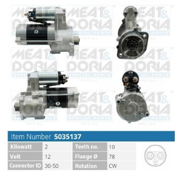 żtartér MEAT & DORIA 5035137