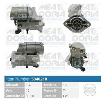 żtartér MEAT & DORIA 5040218