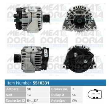 Alternátor MEAT & DORIA 5510331