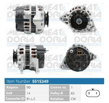 Alternátor MEAT & DORIA 5515349