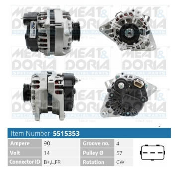 Alternátor MEAT & DORIA 5515353