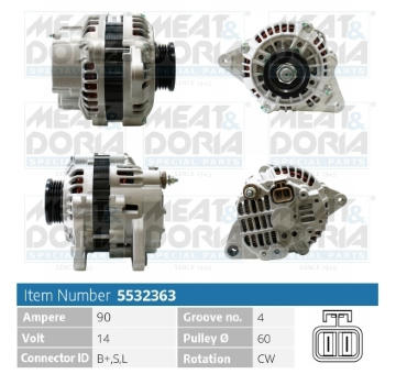 Alternátor MEAT & DORIA 5532363