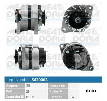 Alternátor MEAT & DORIA 5630003