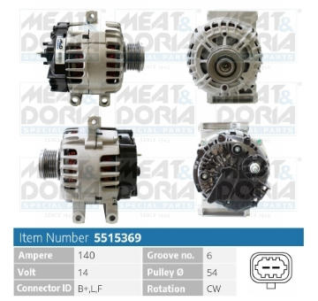 Alternátor MEAT & DORIA 5515369