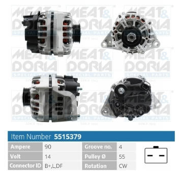 Alternátor MEAT & DORIA 5515379