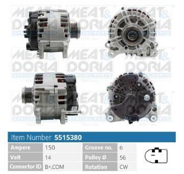 Alternátor MEAT & DORIA 5515380