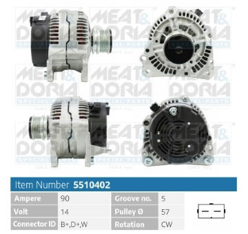 Alternátor MEAT & DORIA 5510402