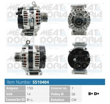 Alternátor MEAT & DORIA 5510404