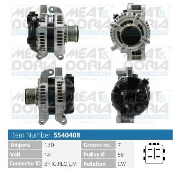 Alternátor MEAT & DORIA 5540408