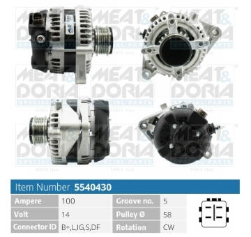 Alternátor MEAT & DORIA 5540430