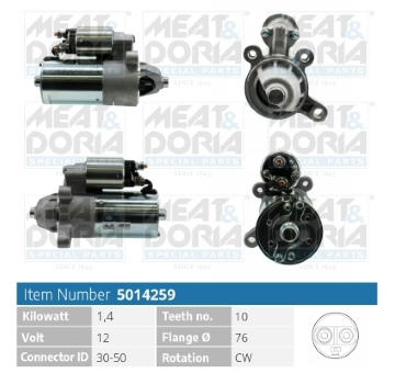 żtartér MEAT & DORIA 5014259