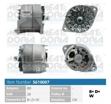 Alternátor MEAT & DORIA 5610007